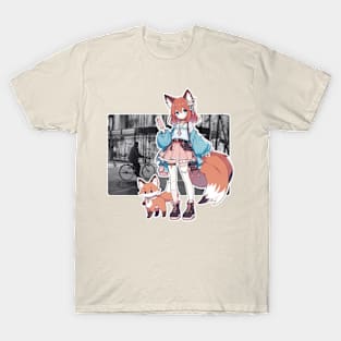 Nekomimi Fashion Girl - Cute Anime Cat Girl Design T-Shirt